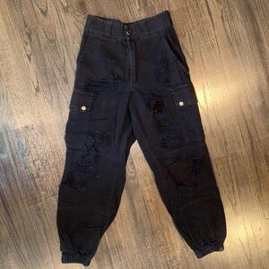 Carmar Black Cargo Pants